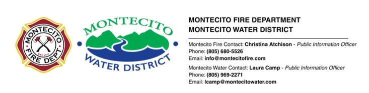 Montecito Fire Montecito Water Logos for joint press release